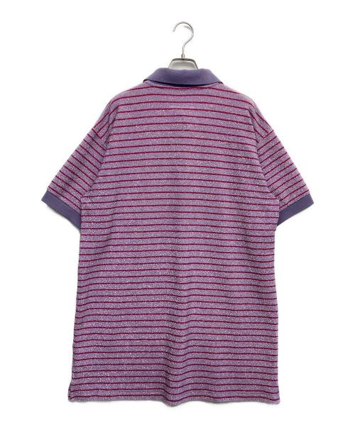 MM6 Maison Margiela（エムエムシックスメゾンマルジェラ）MM6 Maison Margiela (エムエムシックスメゾンマルジェラ) ラメポロシャツワンピース ピンク サイズ:Sの古着・服飾アイテム