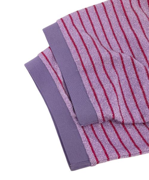 MM6 Maison Margiela（エムエムシックスメゾンマルジェラ）MM6 Maison Margiela (エムエムシックスメゾンマルジェラ) ラメポロシャツワンピース ピンク サイズ:Sの古着・服飾アイテム