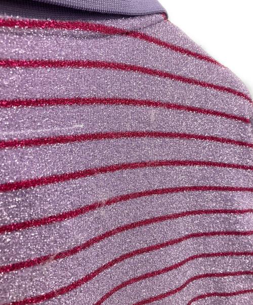 MM6 Maison Margiela（エムエムシックスメゾンマルジェラ）MM6 Maison Margiela (エムエムシックスメゾンマルジェラ) ラメポロシャツワンピース ピンク サイズ:Sの古着・服飾アイテム