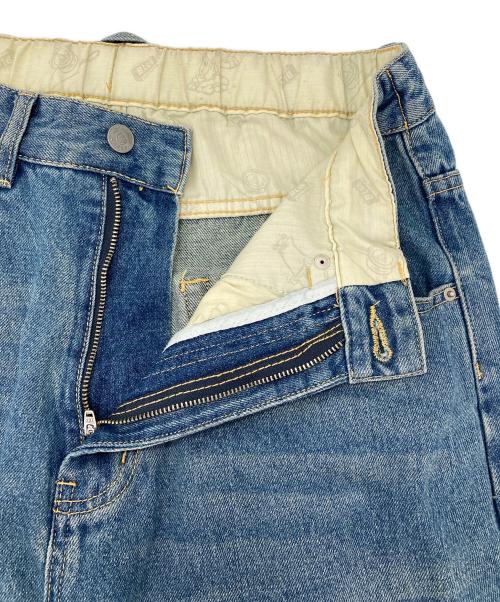 nothomme blue（ノットオムブルー）NOTHOMME BLUE (ノットオムブルー) ウォッシュドデニムパンツ インディゴ サイズ:Sの古着・服飾アイテム