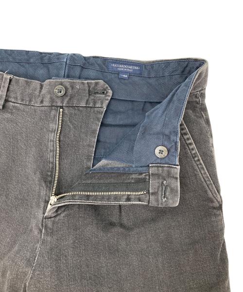 riccardo metha（リカルドメッサ）RICCARDO METHA (リカルドメッサ) デニムタックパンツ ブラック サイズ:44の古着・服飾アイテム