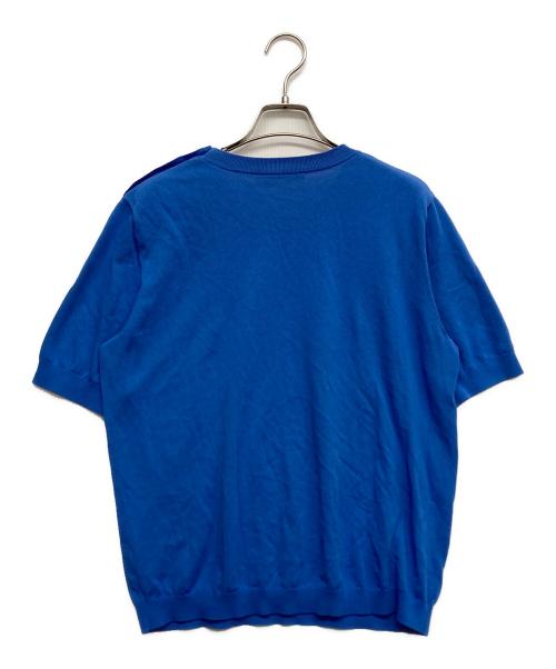 TORY BURCH（トリーバーチ）TORY BURCH (トリーバーチ) 半袖ニット ブルー サイズ:Mの古着・服飾アイテム