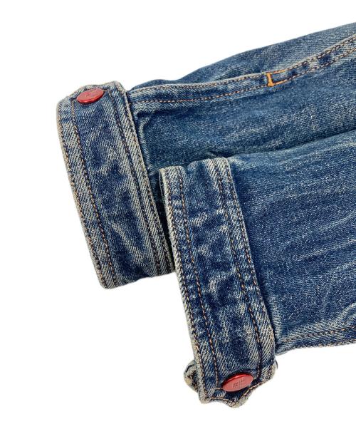 ARMANI JEANS（アルマーニジーンズ）ARMANI JEANS (アルマーニジーンズ) デニムライダースジャケット インディゴ サイズ:36の古着・服飾アイテム