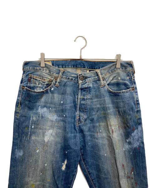 Abercrombie & Fitch（アバクロンビー アンド フィッチ）Abercrombie & Fitch (アバクロンビー アンド フィッチ) ペイントデニムパンツ インディゴ サイズ:W33の古着・服飾アイテム