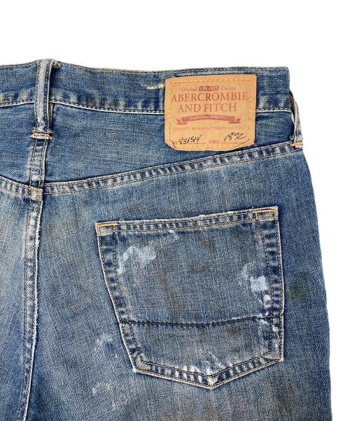 Abercrombie & Fitch（アバクロンビー アンド フィッチ）Abercrombie & Fitch (アバクロンビー アンド フィッチ) ペイントデニムパンツ インディゴ サイズ:W33の古着・服飾アイテム