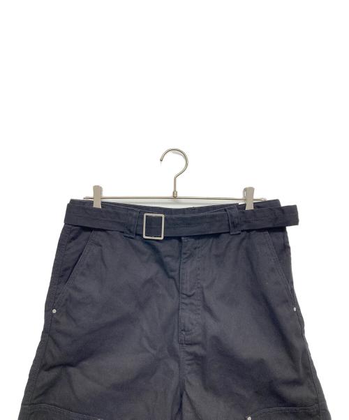 ZARA（ザラ）ZARA (ザラ) ダブルニーハーフパンツ ブラック サイズ:38の古着・服飾アイテム
