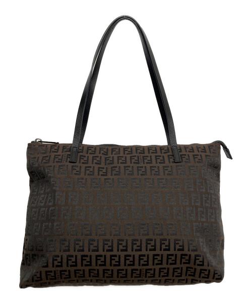 FENDI（フェンディ）FENDI (フェンディ) ズッキーノトートバッグ ブラウンの古着・服飾アイテム
