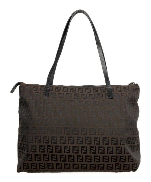 FENDI（フェンディ）FENDI (フェンディ) ズッキーノトートバッグ ブラウンの古着・服飾アイテム