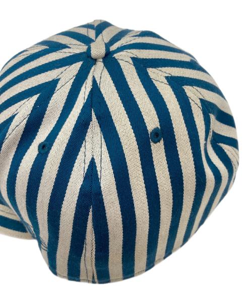 SUPREME（シュプリーム）Supreme (シュプリーム) New Era (ニューエラ) Striped Box Logo New Era Cap ブルー サイズ:60.6cmの古着・服飾アイテム