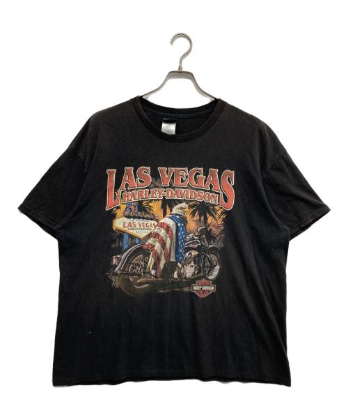 HARLEY-DAVIDSON（ハーレーダビッドソン）HARLEY-DAVIDSON (ハーレーダビッドソン) プリントTシャツ ブラック サイズ:XLの古着・服飾アイテム