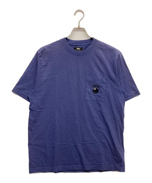 stussy（ステューシー）stussy (ステューシー) ロゴTシャツ ブルー サイズ:Mの古着・服飾アイテム
