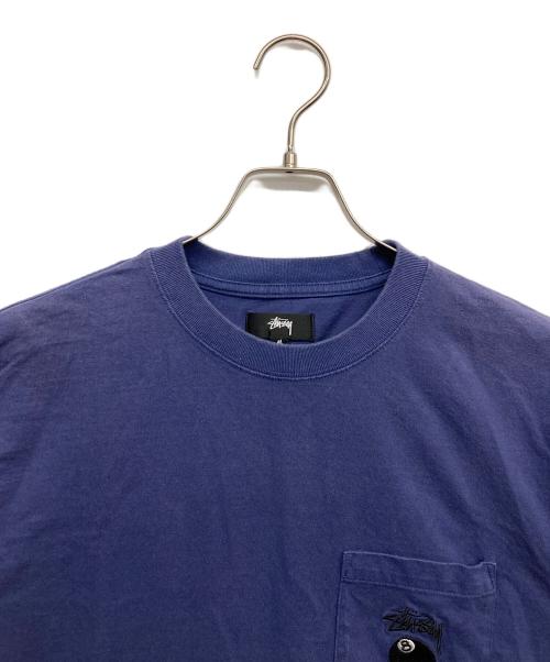 stussy（ステューシー）stussy (ステューシー) ロゴTシャツ ブルー サイズ:Mの古着・服飾アイテム