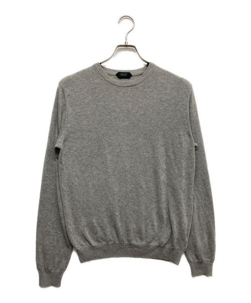 Zanone（ザノーネ）Zanone (ザノーネ) コットンニット グレー サイズ:48の古着・服飾アイテム