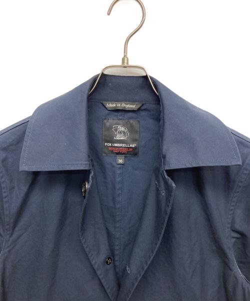 FOX UMBRELLAS（フォックスアンブレラズ）FOX UMBRELLAS (フォックスアンブレラズ) トレンチコート ネイビー サイズ:36の古着・服飾アイテム