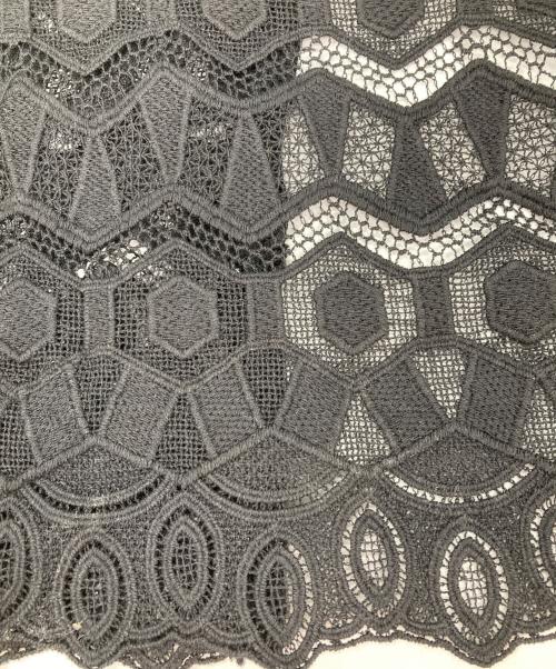 COCODEAL（ココディール）COCODEAL (ココディール) 幾何柄レースキャミワンヒ゜ース ブラック サイズ:2の古着・服飾アイテム