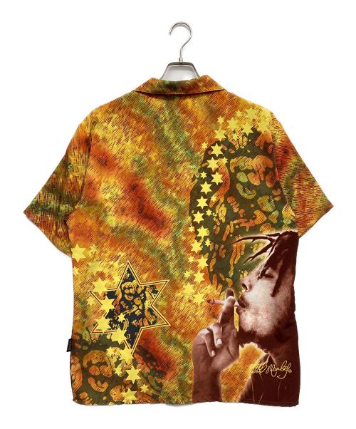 BOB MARLEY（ボブ・マーリィ）BOB MARLEY (ボブマーリー) 90ｓオープンカラーシャツ オレンジ サイズ:Mの古着・服飾アイテム