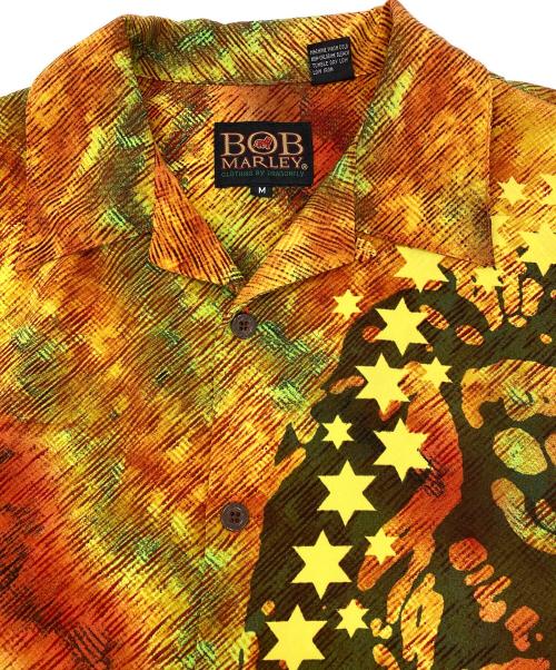 BOB MARLEY（ボブ・マーリィ）BOB MARLEY (ボブマーリー) 90ｓオープンカラーシャツ オレンジ サイズ:Mの古着・服飾アイテム