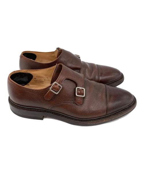 Crockett & Jones（クロケット＆ジョーンズ）Crockett & Jones (クロケット＆ジョーンズ) ダブルモンクストラップシューズ ブラウン サイズ:8 1/2の古着・服飾アイテム