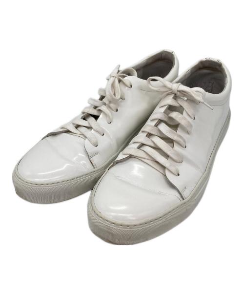 Acne studios（アクネ ストゥディオス）ACNE STUDIOS (アクネ ストゥディオス) レザースニーカー ホワイト サイズ:43の古着・服飾アイテム