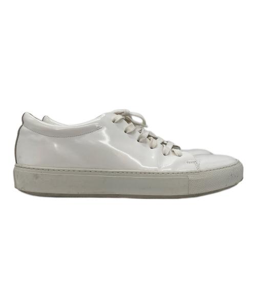 Acne studios（アクネ ストゥディオス）ACNE STUDIOS (アクネ ストゥディオス) レザースニーカー ホワイト サイズ:43の古着・服飾アイテム