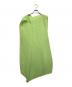 PLEATS PLEASE（プリーツプリーズ）の古着「プリーツノースリーブワンピース」｜グリーン