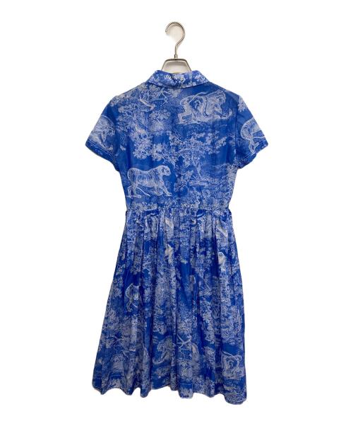 Christian Dior（クリスチャン ディオール）Christian Dior (クリスチャン ディオール) ブラウスワンピース ブルー サイズ:38の古着・服飾アイテム