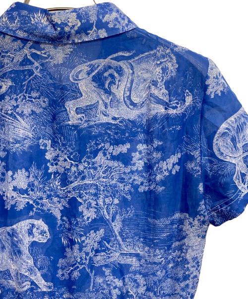 Christian Dior（クリスチャン ディオール）Christian Dior (クリスチャン ディオール) ブラウスワンピース ブルー サイズ:38の古着・服飾アイテム