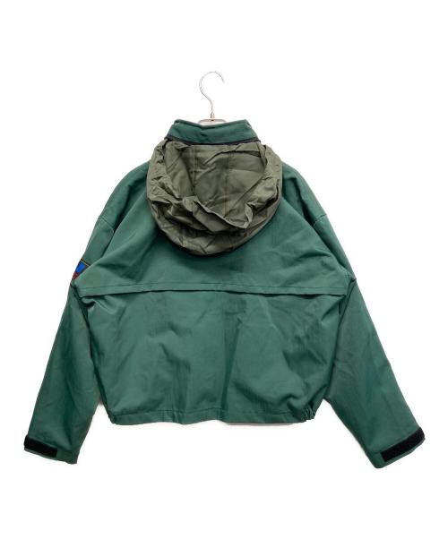 Nikon（ニコン）Nikon (ニコン) ナイロンジャケット〔OLD〕 グリーン サイズ:Mの古着・服飾アイテム