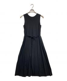 MACPHEE（マカフィー）の古着「ノースリーブ・キャミソールワンピース」｜ブラック