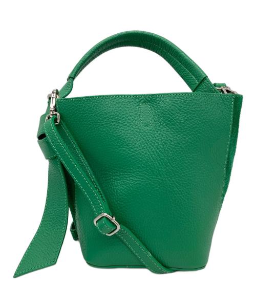 AULENTTI（オウレンティ）AULENTTI (オウレンティ) ポーチ付きショルダーバッグ グリーンの古着・服飾アイテム