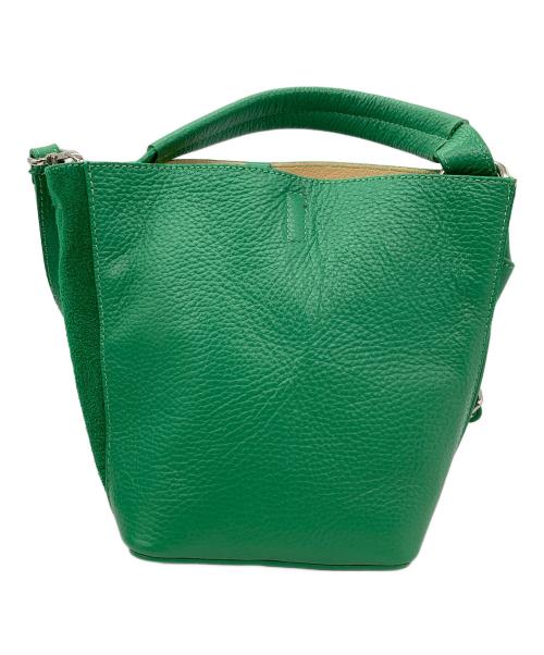 AULENTTI（オウレンティ）AULENTTI (オウレンティ) ポーチ付きショルダーバッグ グリーンの古着・服飾アイテム