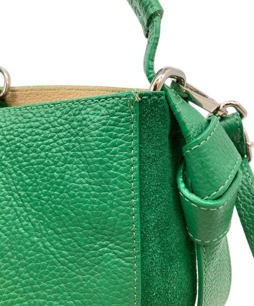 AULENTTI（オウレンティ）AULENTTI (オウレンティ) ポーチ付きショルダーバッグ グリーンの古着・服飾アイテム