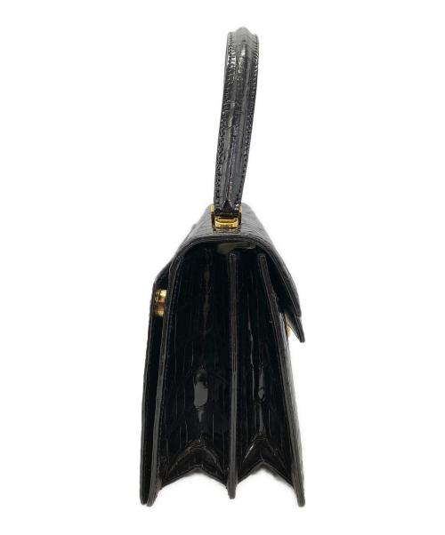 Genghiz.K（ジンギスカン）genghiz.K (ジンギスカン) ジンギスカン クロコダイル 2wayバック ブラックの古着・服飾アイテム