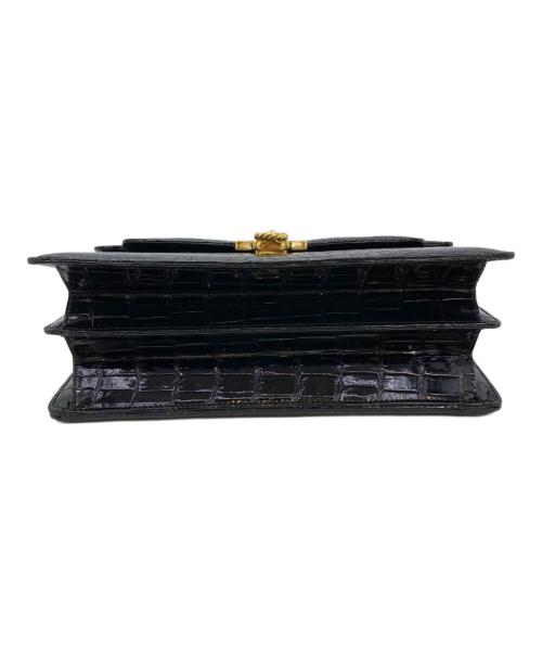 Genghiz.K（ジンギスカン）genghiz.K (ジンギスカン) ジンギスカン クロコダイル 2wayバック ブラックの古着・服飾アイテム