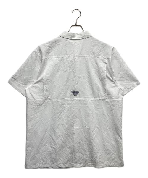 Columbia（コロンビア）Columbia (コロンビア) 半袖シャツ ホワイト サイズ:Lの古着・服飾アイテム