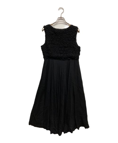 INGEBORG（インゲボルグ）INGEBORG (インゲボルグ) ノースリーブワンピース ブラック サイズ:9の古着・服飾アイテム