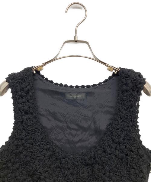 INGEBORG（インゲボルグ）INGEBORG (インゲボルグ) ノースリーブワンピース ブラック サイズ:9の古着・服飾アイテム