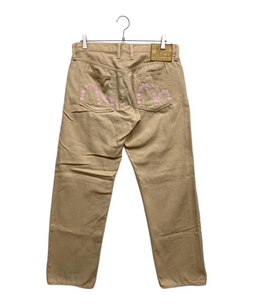 EVISU（エヴィス）EVISU (エヴィス) デニムパンツ ベージュ サイズ:36×34の古着・服飾アイテム
