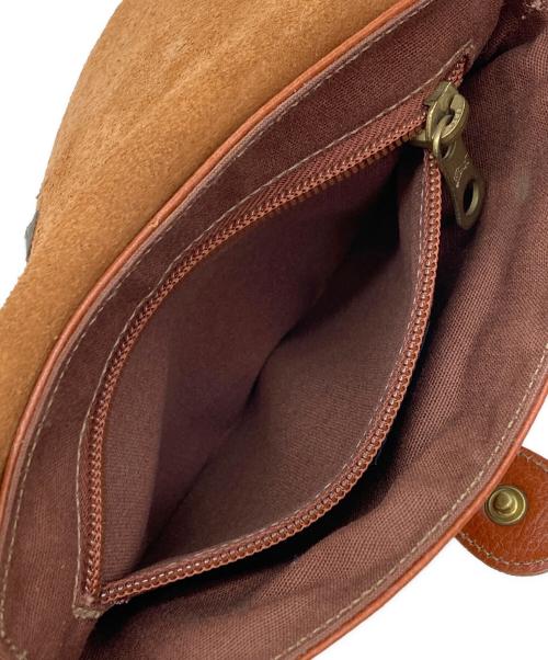 IL BISONTE（イル ビゾンテ）IL BISONTE (イル ビゾンテ) レザーショルダーバッグ ブラウンの古着・服飾アイテム