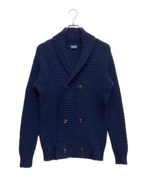 Drumohr（ドルモア）Drumohr (ドルモア) ウールショールカラーカーディガン ネイビー サイズ:44の古着・服飾アイテム