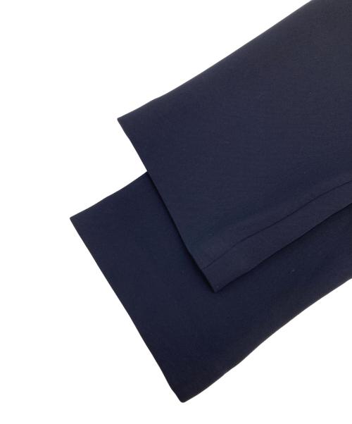 yangany（ヤンガニー）yangany (ヤンガニー) クルーネック7分袖ブラウス ネイビー サイズ:38の古着・服飾アイテム