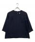 yangany（ヤンガニー）の古着「クルーネック7分袖ブラウス」｜ネイビー