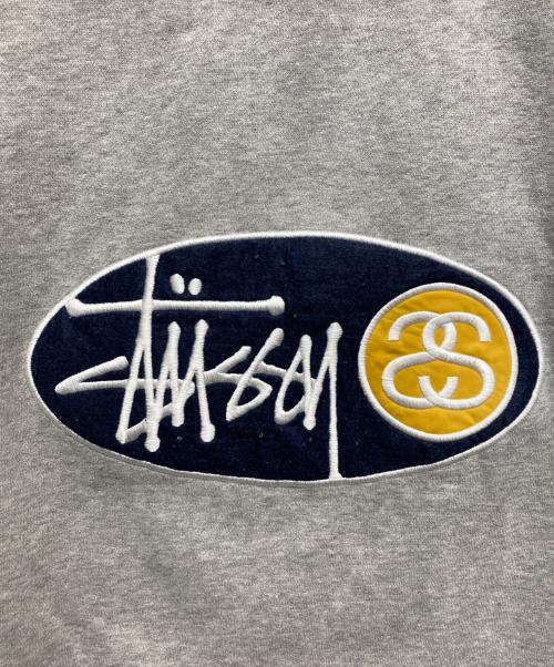 stussy（ステューシー）stussy (ステューシー) 90ｓワッペンスウェット グレー サイズ:Ｍの古着・服飾アイテム
