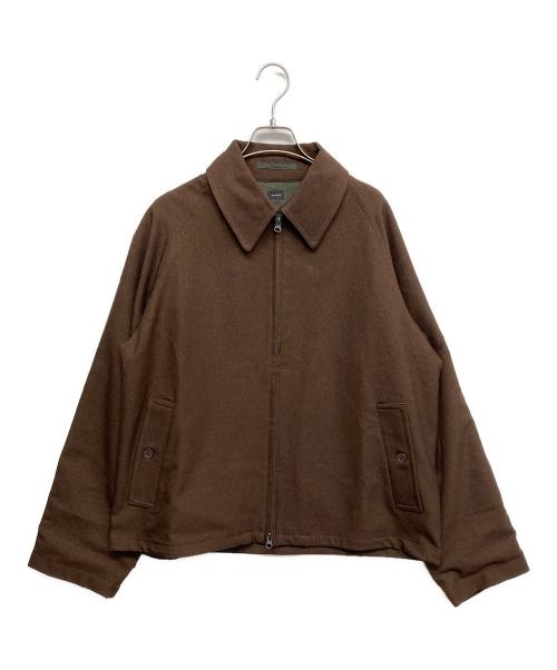RHYTHR（リズル）RHYTHR (リズル) ジップアップジャケット ブラウン サイズ:Lの古着・服飾アイテム