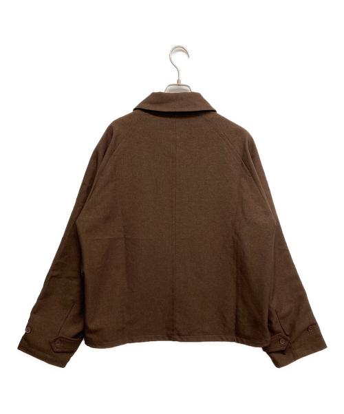 RHYTHR（リズル）RHYTHR (リズル) ジップアップジャケット ブラウン サイズ:Lの古着・服飾アイテム