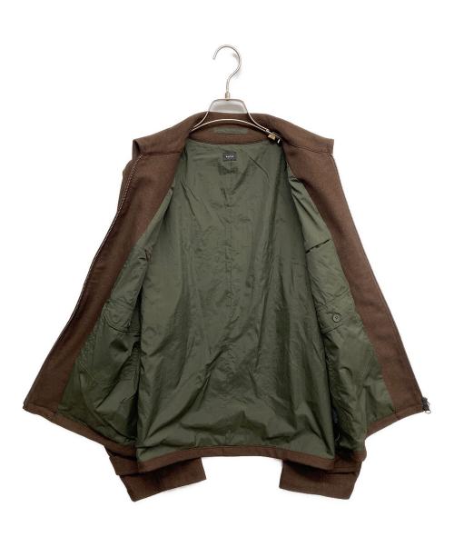 RHYTHR（リズル）RHYTHR (リズル) ジップアップジャケット ブラウン サイズ:Lの古着・服飾アイテム