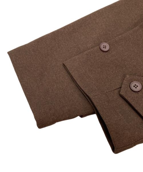 RHYTHR（リズル）RHYTHR (リズル) ジップアップジャケット ブラウン サイズ:Lの古着・服飾アイテム