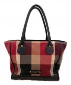 BLUE LABEL CRESTBRIDGEブルーレーベルクレストブリッジ）の古着「レザートートバッグ」｜レッド