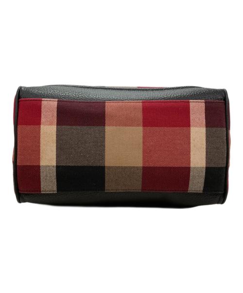 BLUE LABEL CRESTBRIDGE（ブルーレーベルクレストブリッジ）BLUE LABEL CRESTBRIDGE (ブルーレーベルクレストブリッジ) レザートートバッグ レッドの古着・服飾アイテム