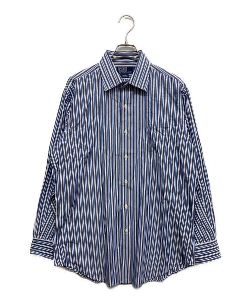POLO RALPH LAUREN（ポロ・ラルフローレン）POLO RALPH LAUREN (ポロ・ラルフローレン) ストライプシャツ ブルー サイズ:16の古着・服飾アイテム